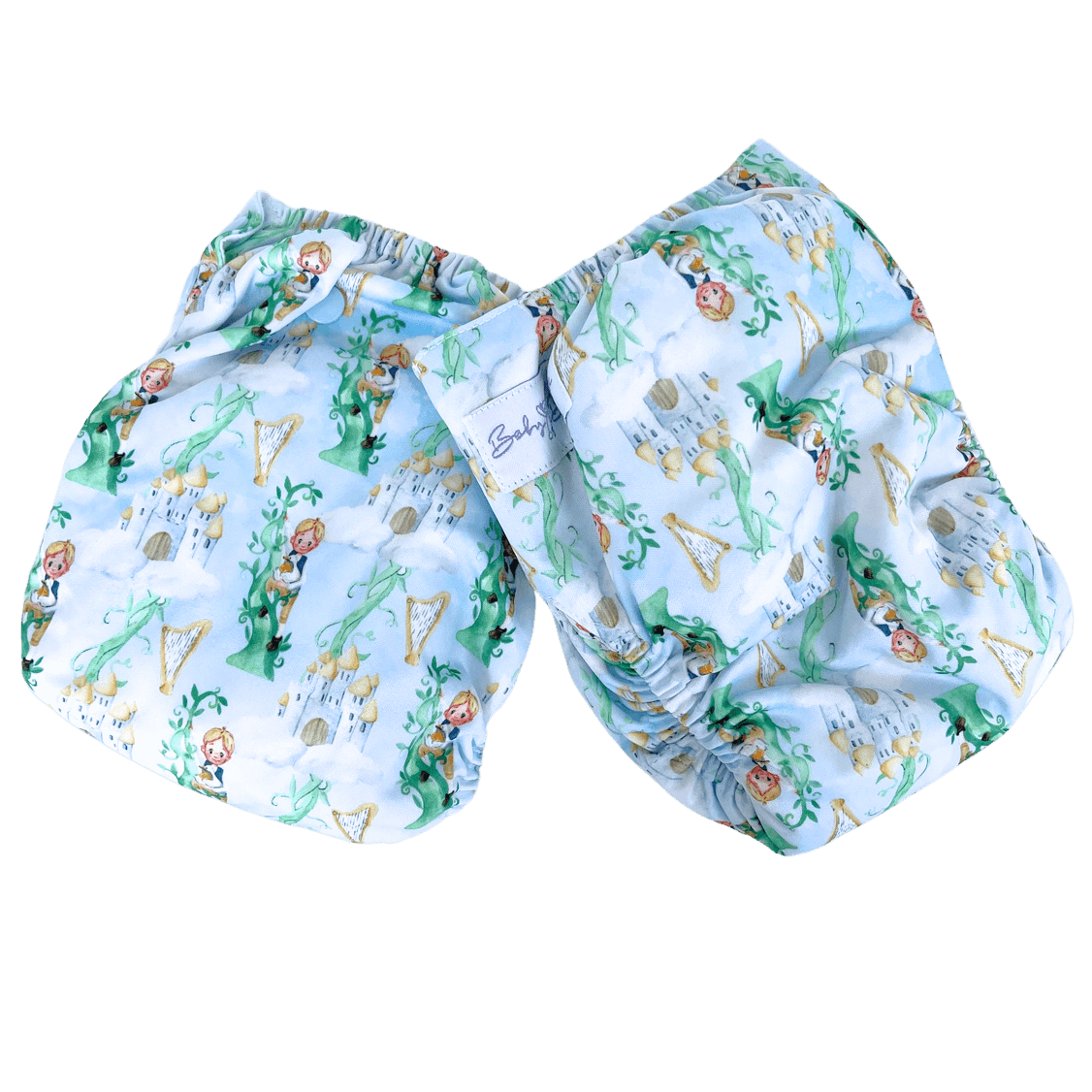 Teddy Bare Side Snap - Story Book - Baby Bare Cloth Nappies
