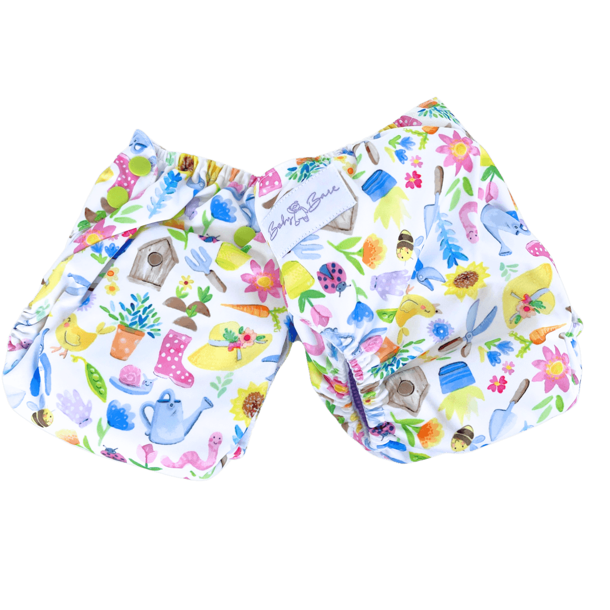 Teddy Bare Side Snap - Story Book - Baby Bare Cloth Nappies
