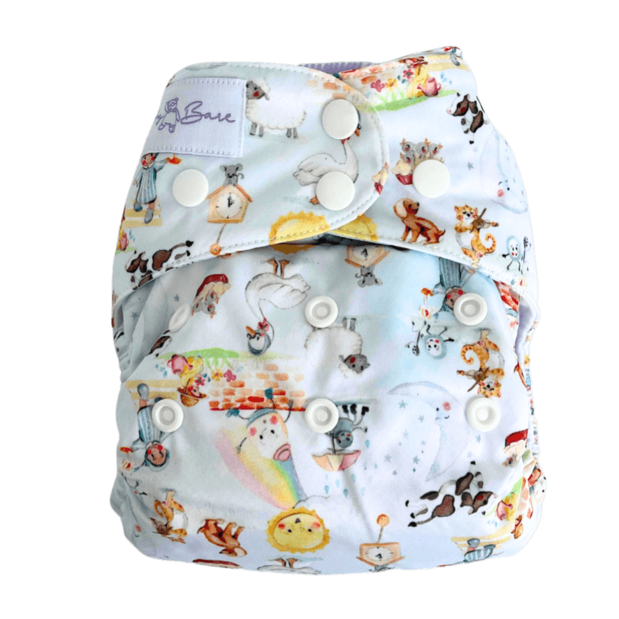 Koala Pocket Nappy - Story Book - Baby Bare Cloth Nappies