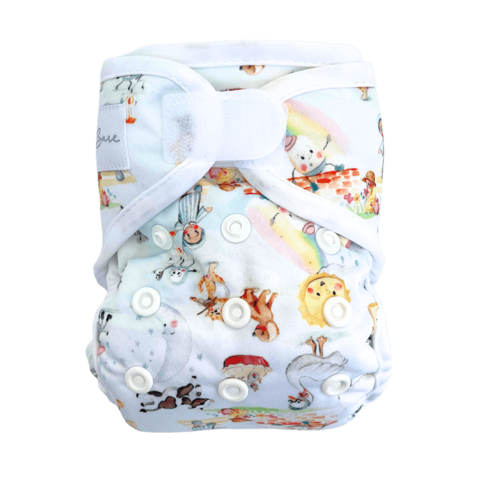 Honey Wrap Covers - Newborn - Story Book - Baby Bare Cloth Nappies