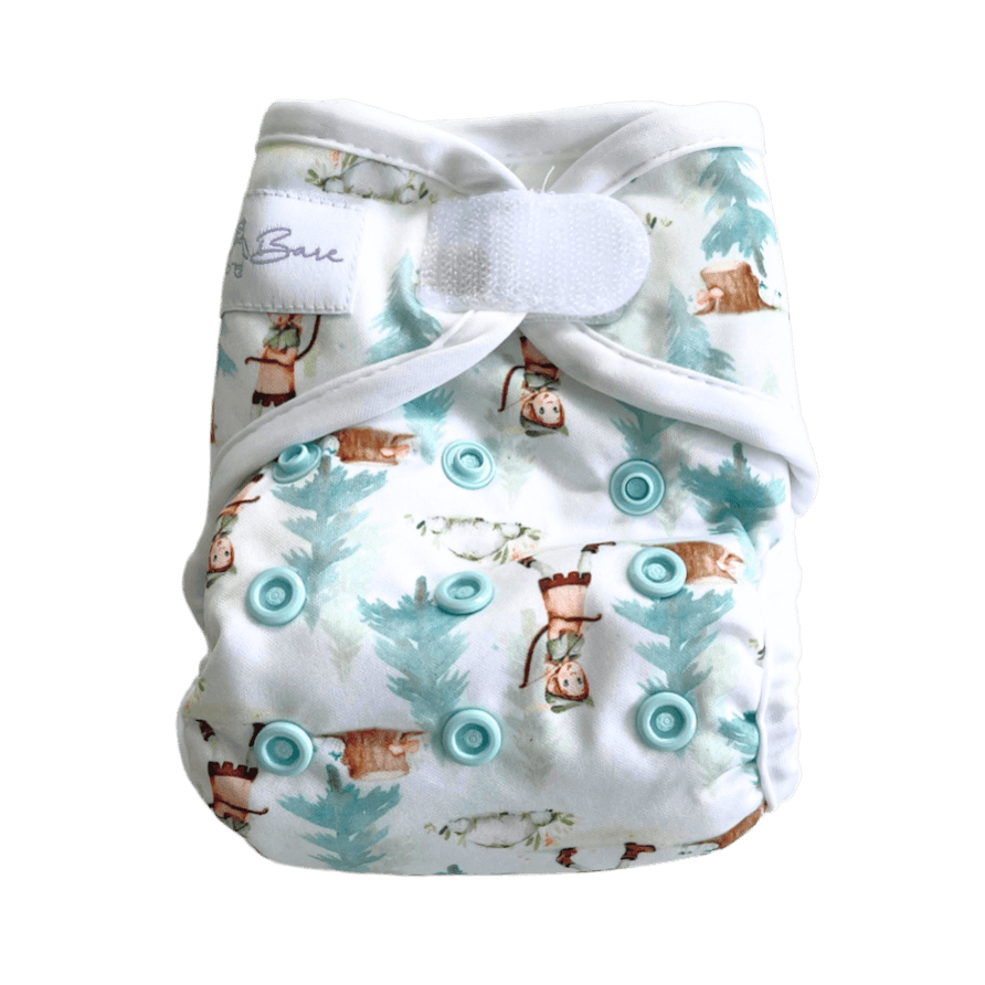 Honey Wrap Covers - Newborn - Story Book - Baby Bare Cloth Nappies
