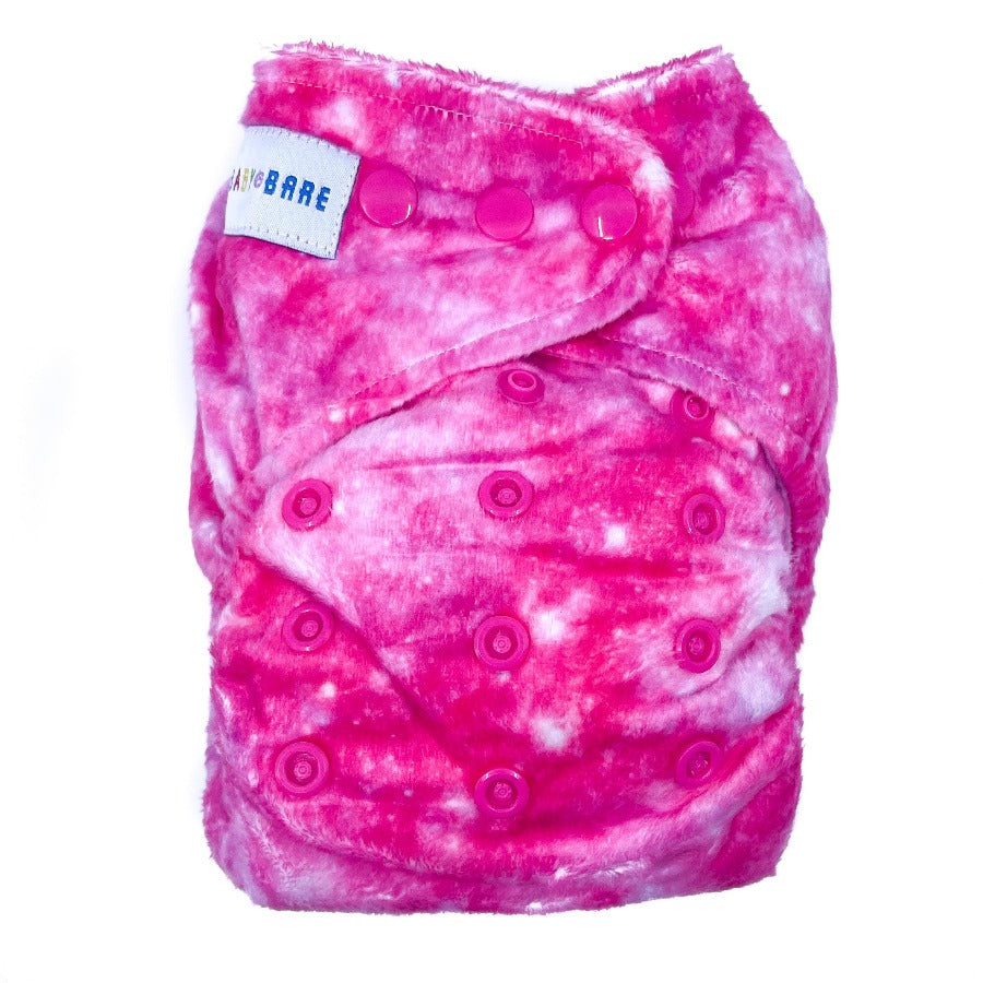 Pink minky nappy