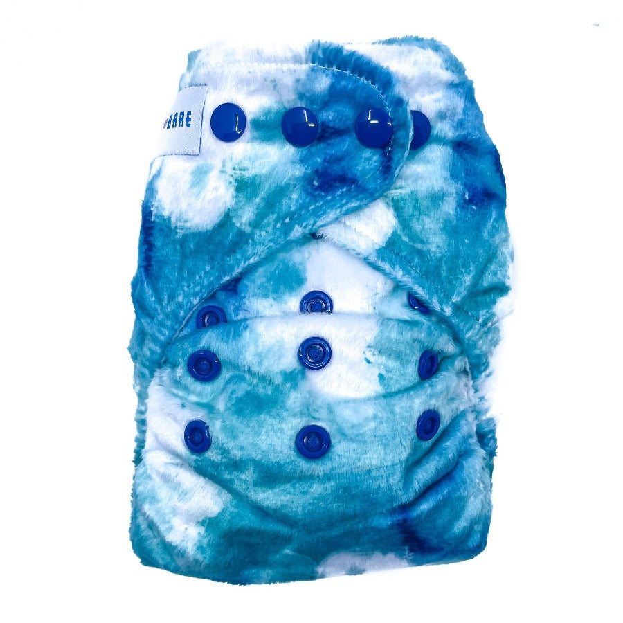 MINKY WATERCOLOUR CARNIVAL NAPPIES ALL STYLES – Baby Bare Cloth