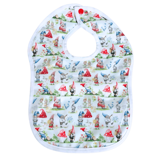  Baby bib with gnome print