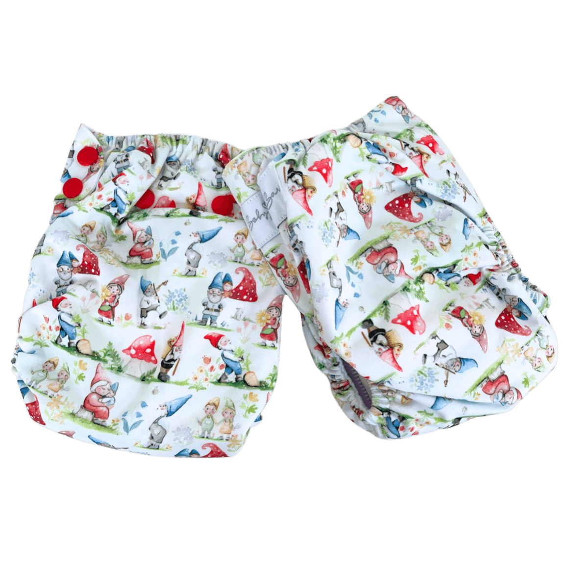Teddy Bare Side Snap - Story Book - Baby Bare Cloth Nappies