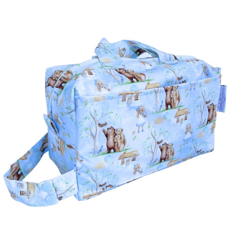 Pod wet bag with goldilocks print