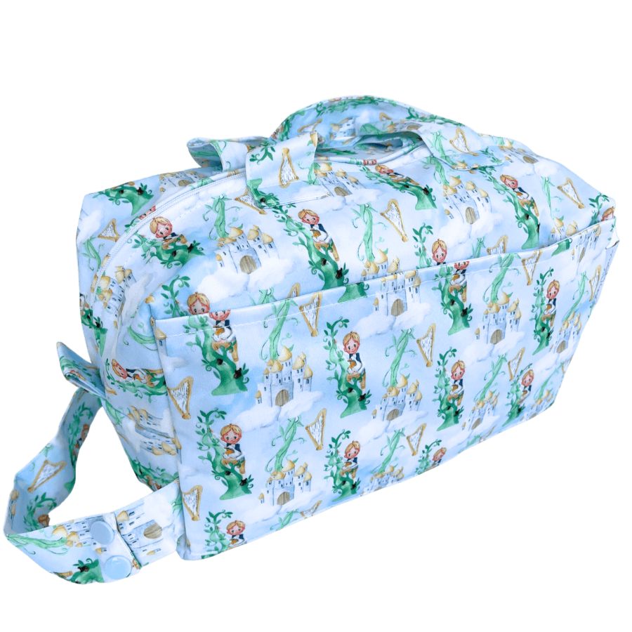Pod wet bag with beanstalk print