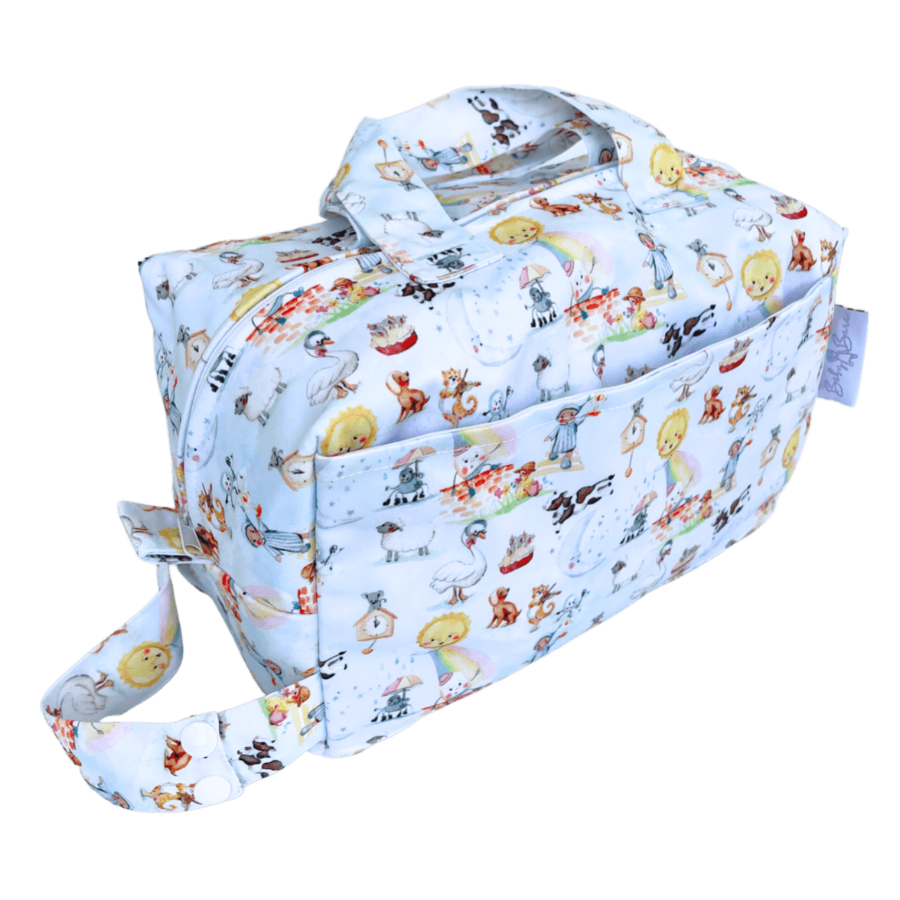 Pod wet bag with mother goose print