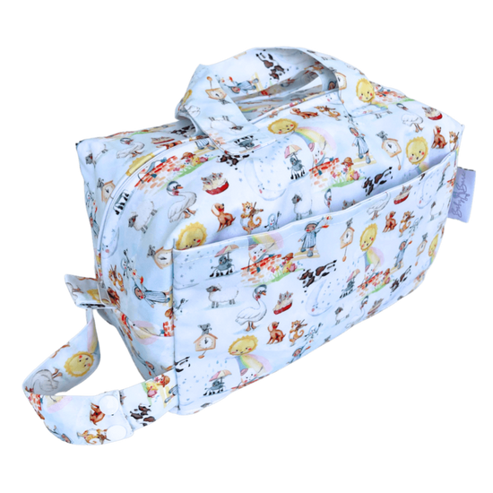 Pod wet bag with mother goose print