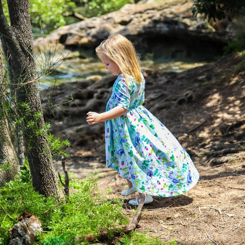 Bare Kids - Hi-low Dress - Winter Wonders - Baby Bare Cloth Nappies
