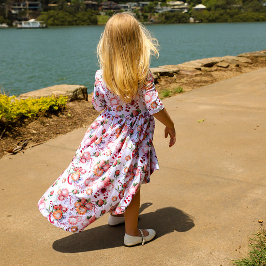 Bare Kids - Hi-low Dress 'With Love' - 75% off