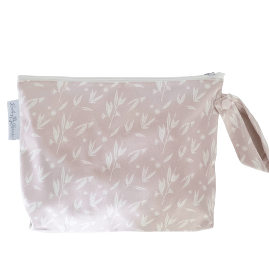 mini bag with pink fabric.