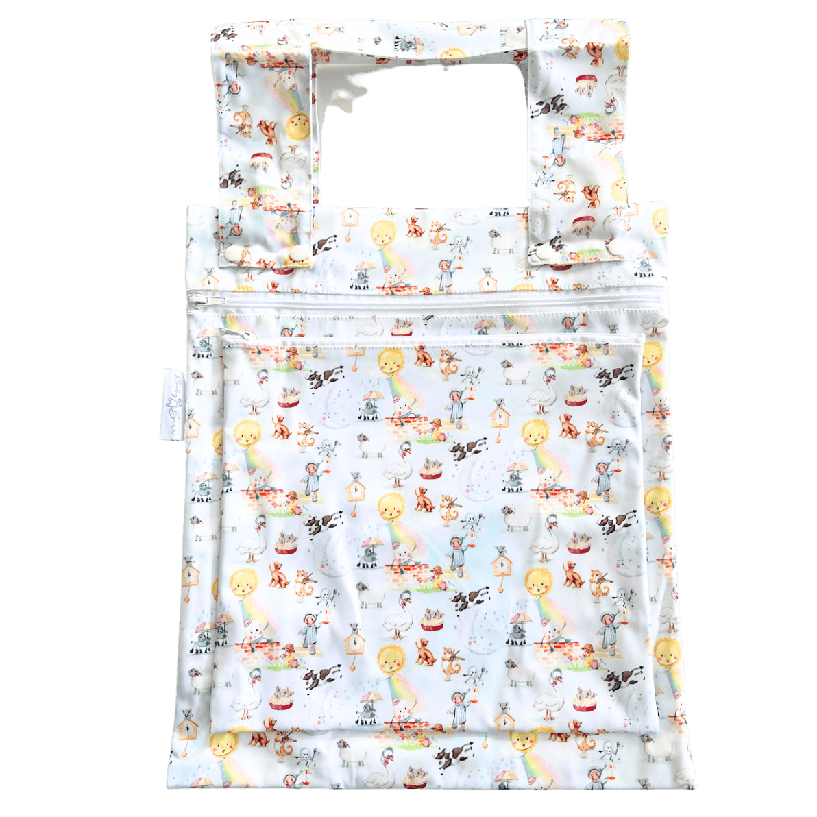 Wet Bag - Double - Story Book - Baby Bare Cloth Nappies