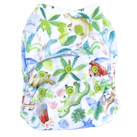 Load image into Gallery viewer, Cloth nappy dinosaur print
