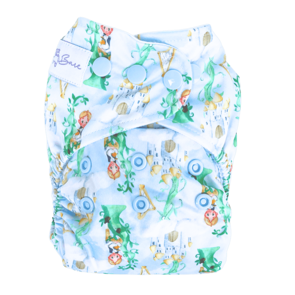 Nappy with beanstalk print