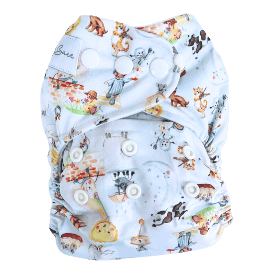 Load image into Gallery viewer, Nappy with mother goose fabric
