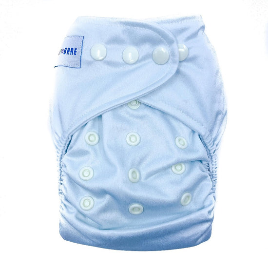 Load image into Gallery viewer, Ice blue cloth nappy product shot

