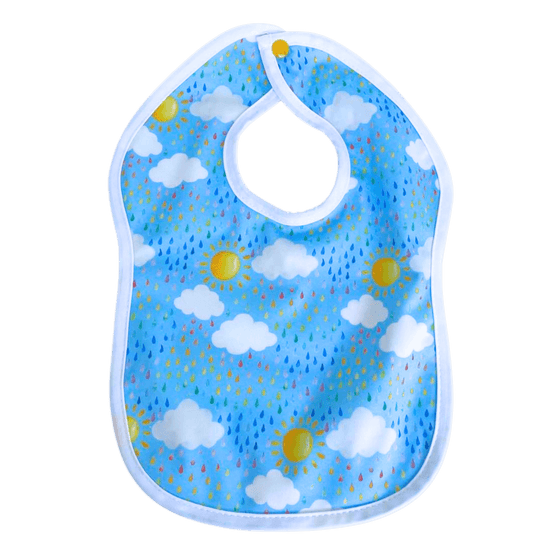 Load image into Gallery viewer, Baby bib with rain print
