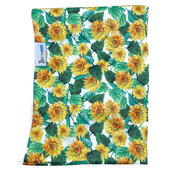 Fabric swatch sunflower mat