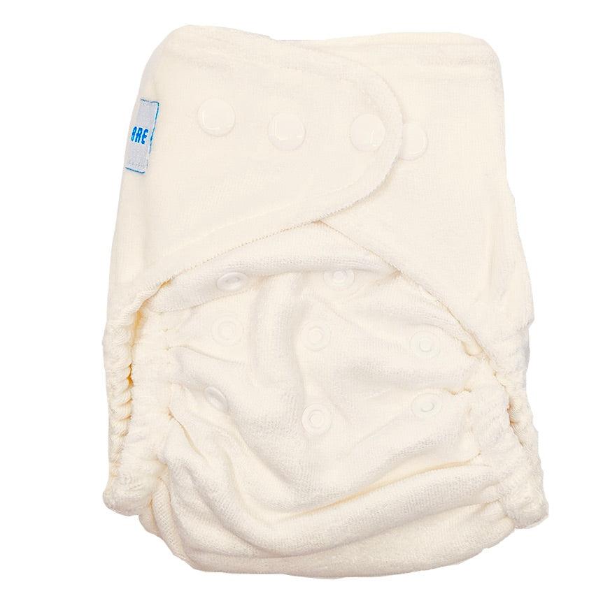 Custard cloth nappy.