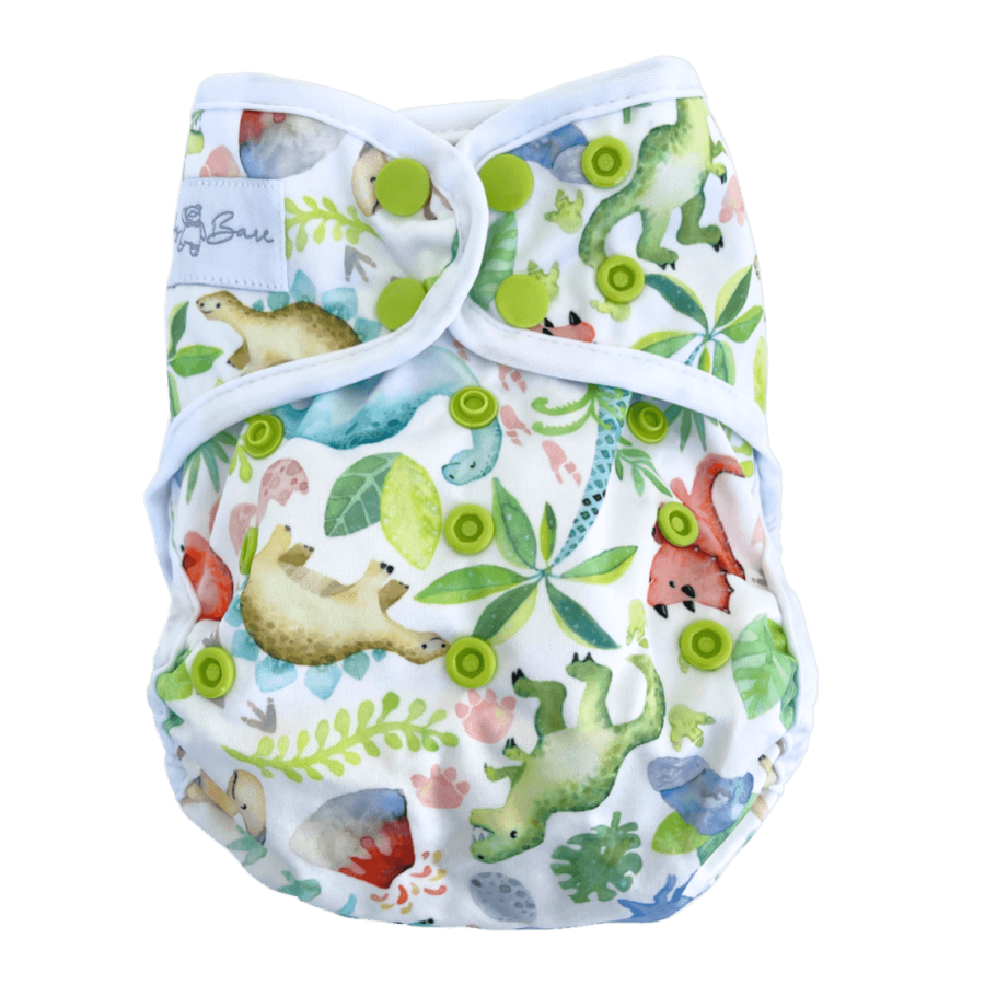 Dinosaur cloth nappy.