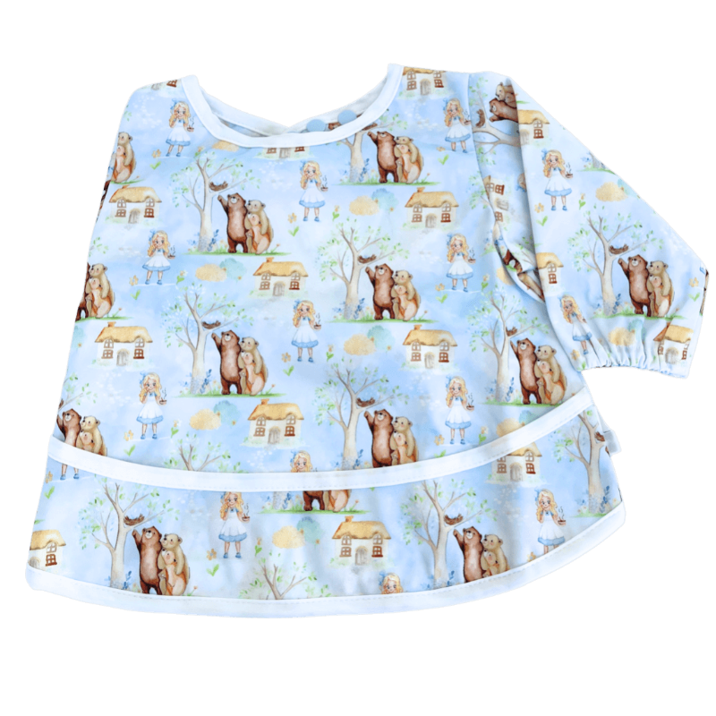 
                  
                    Goldilocks smock laid out flat. 
                  
                