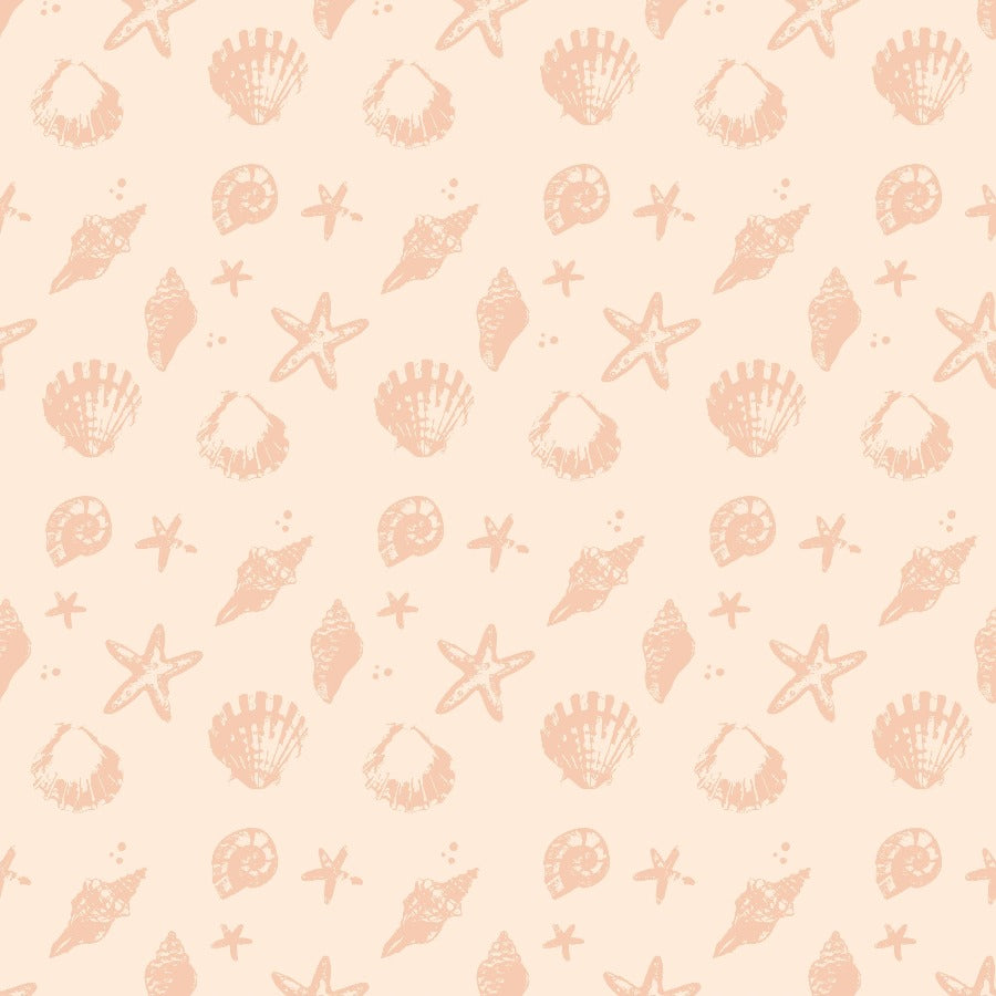 Load image into Gallery viewer, Seashell fabric swatch.
