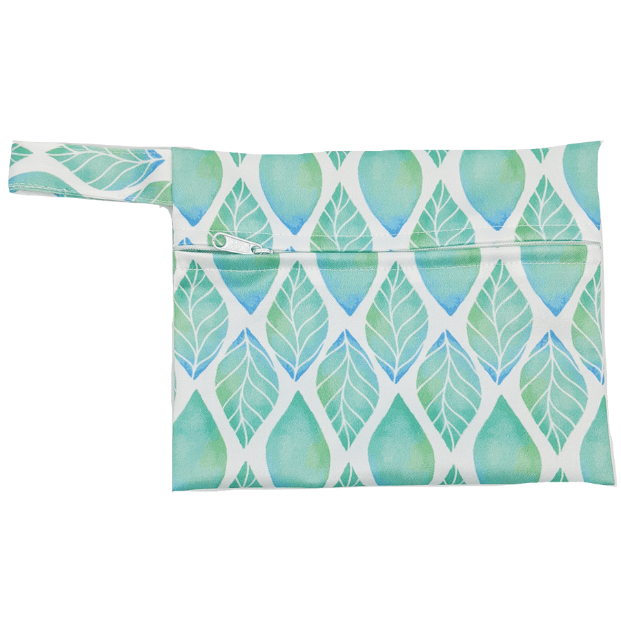 
                  
                    Bag with mint leaves print
                  
                