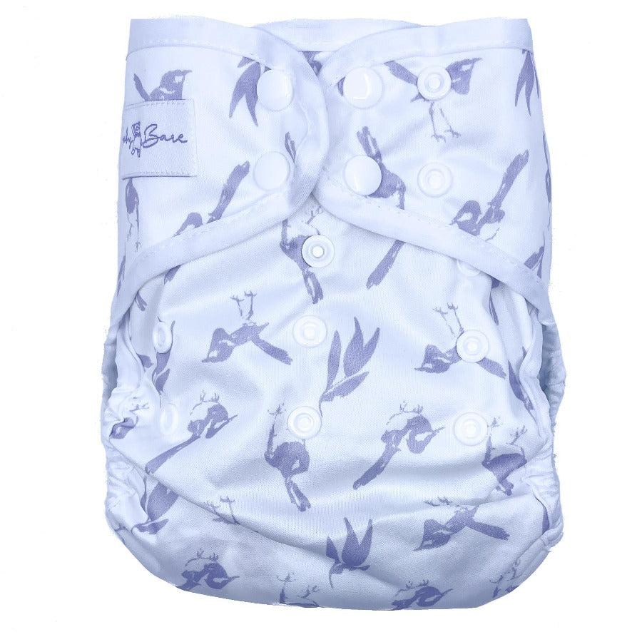 
                  
                    Purple wren cloth nappy
                  
                